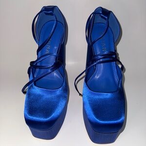 Liliana Simone-1 High Platform & Chunky Heel Closed Toe Pump Sandals